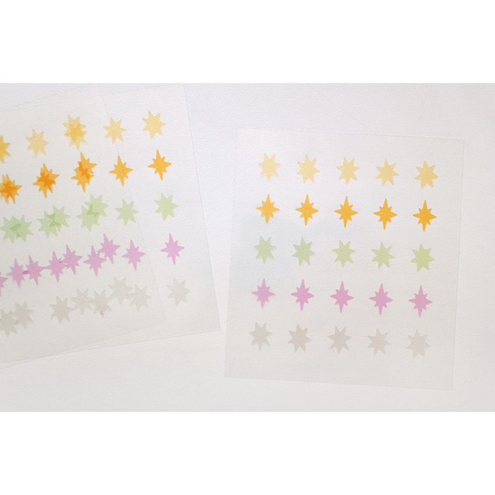 Suatelier Plain Deco Sticker — Plain.82 — applied in a journal