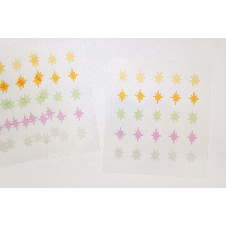 Suatelier Plain Deco Sticker — Plain.82 — applied in a journal