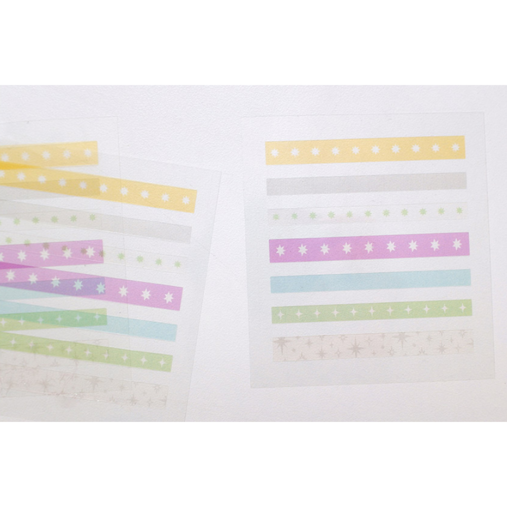 Suatelier Plain Deco Sticker — Plain.83 — applied in a journal