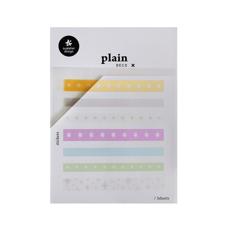 Suatelier Plain Deco Sticker — Plain.83 — sheet front