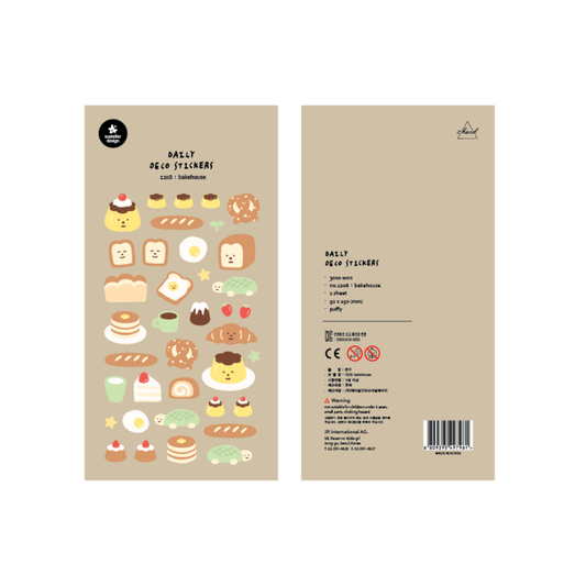 Suatelier Daily Deco Sticker — Bakehouse — sticker detail