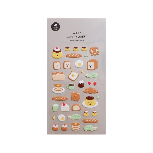 Suatelier Daily Deco Sticker — Bakehouse — sheet front