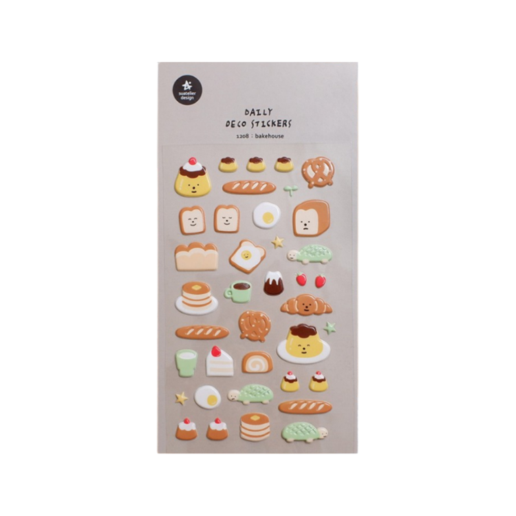 Suatelier Daily Deco Sticker — Bakehouse — sheet front