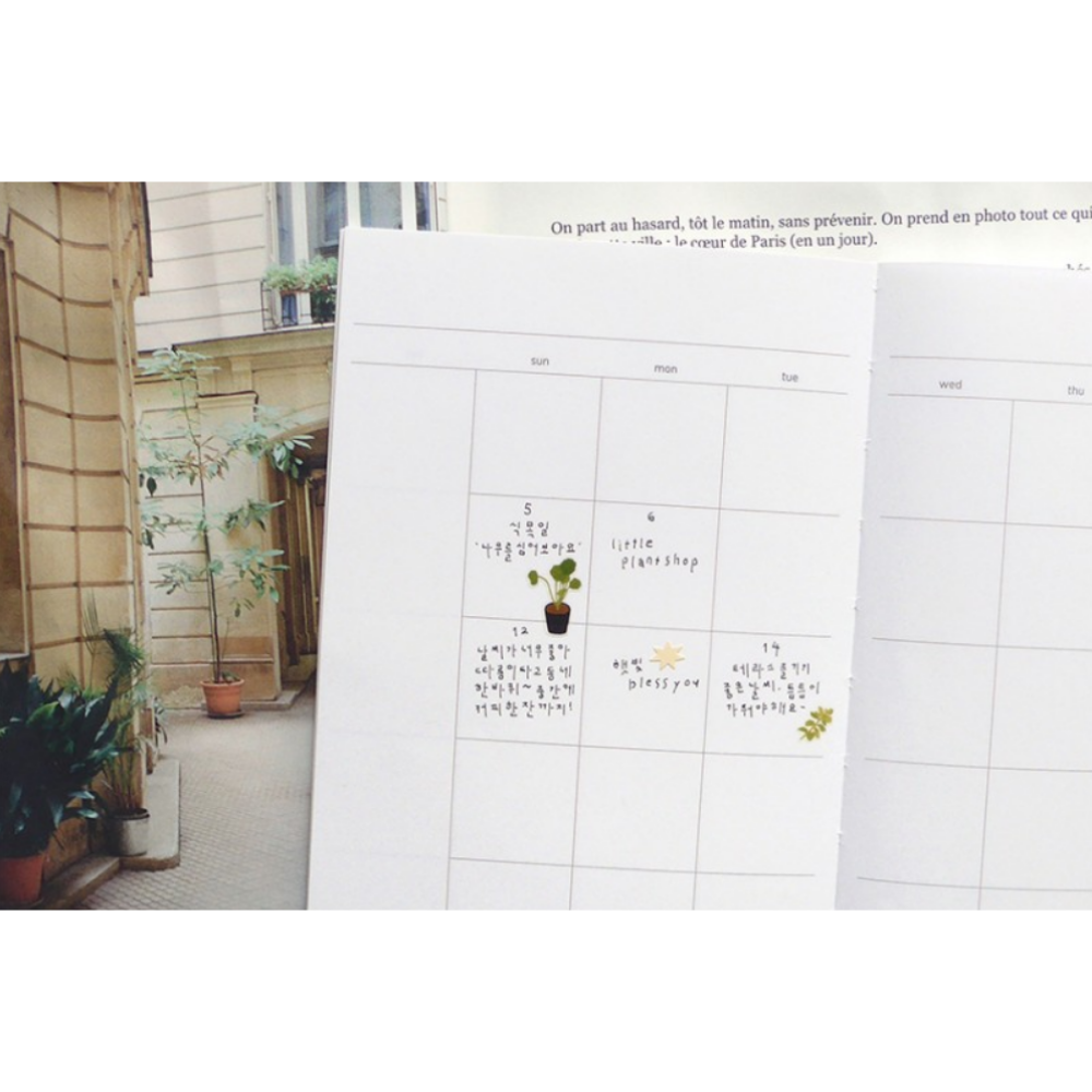 Suatelier Daily Deco Sticker — Little Plant Shop — sheet front