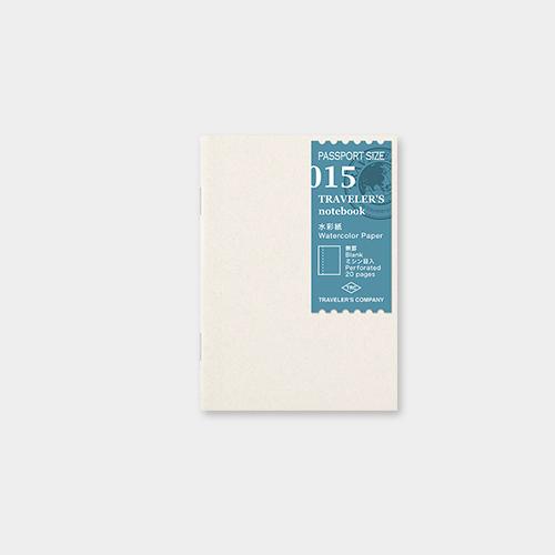 Traveler's Notebook Refill 015 (Passport Size) — Watercolor Paper — front view