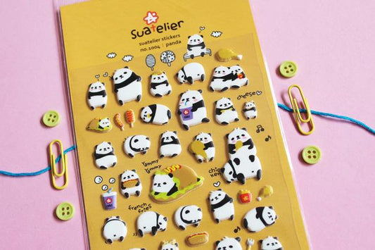Suatelier Sticker — Panda — sheet front