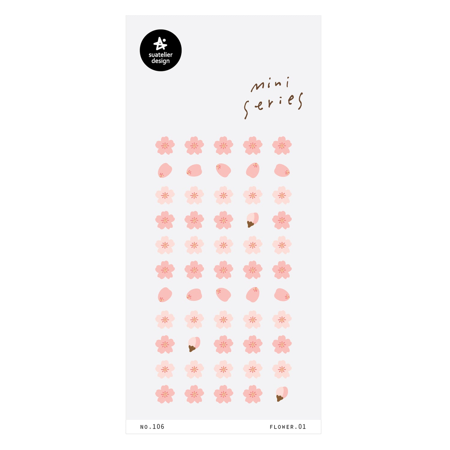 Suatelier Sticker — Flower.01 — sheet front