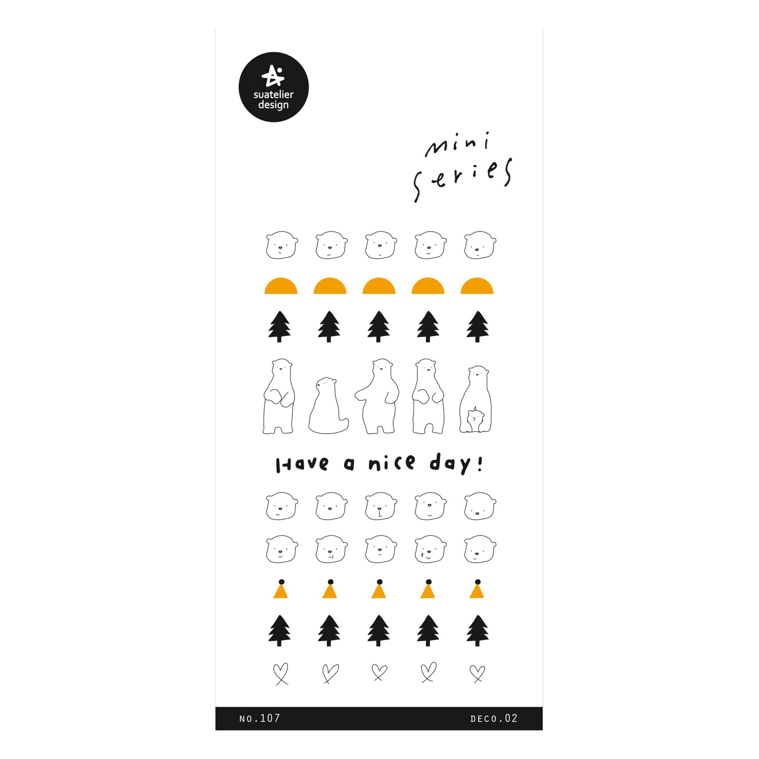 Suatelier Sticker — Deco.02 — sheet front
