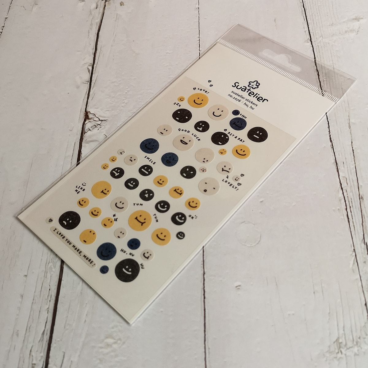 Suatelier Sticker — Hu Hu — applied in a journal