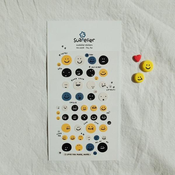 Suatelier Sticker — Hu Hu — with packaging