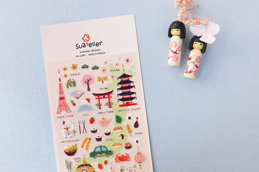 Suatelier Sticker — Daily in Tokyo — sheet front