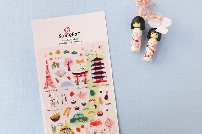 Suatelier Sticker — Daily in Tokyo — sheet front