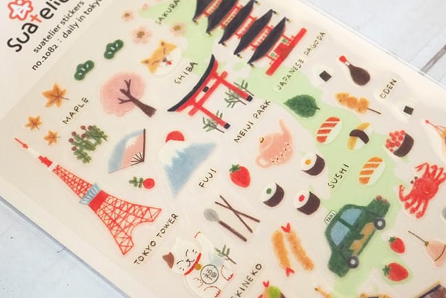 Suatelier Sticker — Daily in Tokyo — sticker detail