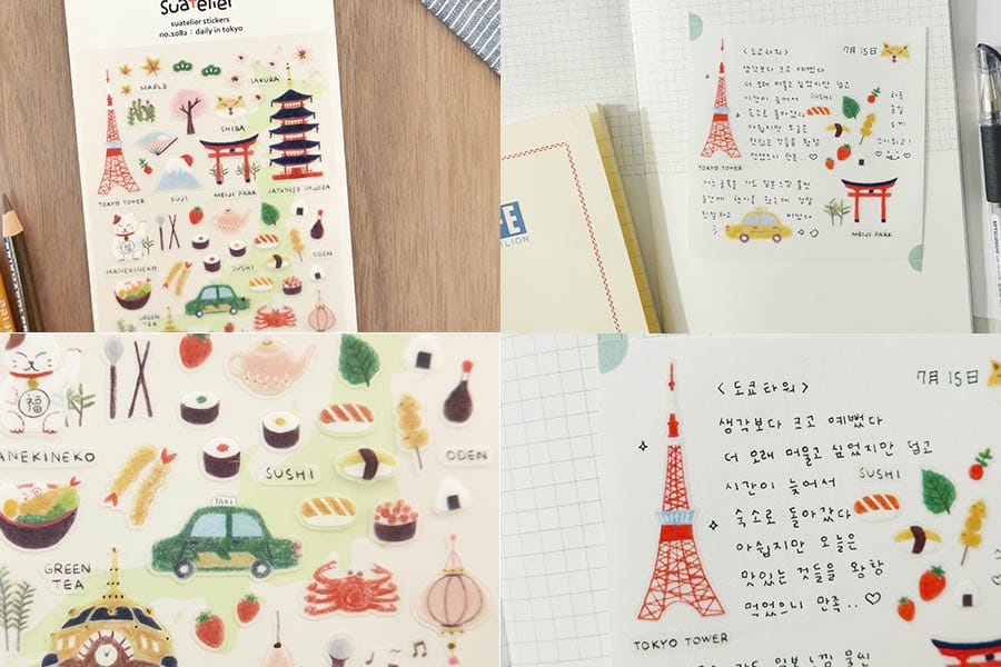 Suatelier Sticker — Daily in Tokyo — with packaging