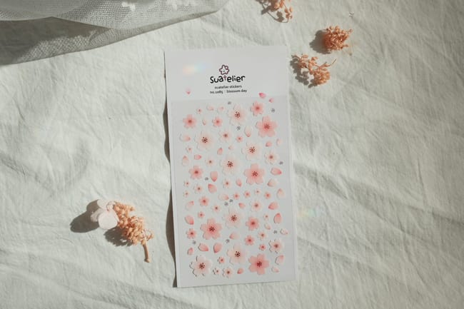 Suatelier Sticker — Blossom Day — sheet front