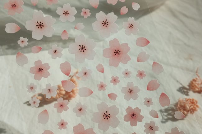 Suatelier Sticker — Blossom Day — with packaging