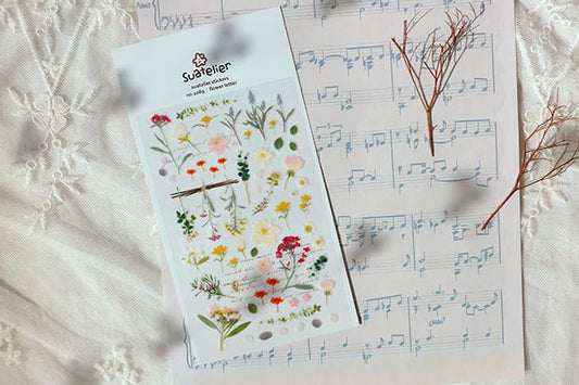 Suatelier Sticker — Flower Letter — sheet front