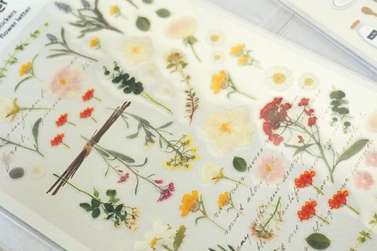 Suatelier Sticker — Flower Letter — sticker detail