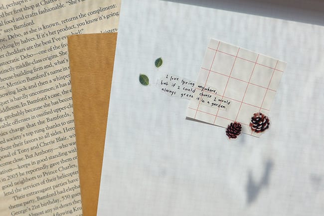 Suatelier Sticker — Flower Letter — with packaging