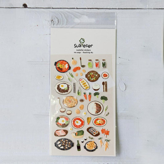 Suatelier Sticker — Food Trip #2 — sticker detail