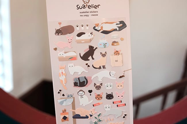 Suatelier Sticker — Meow — sticker detail