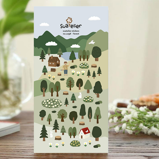 Suatelier Sticker — Forest — sheet front