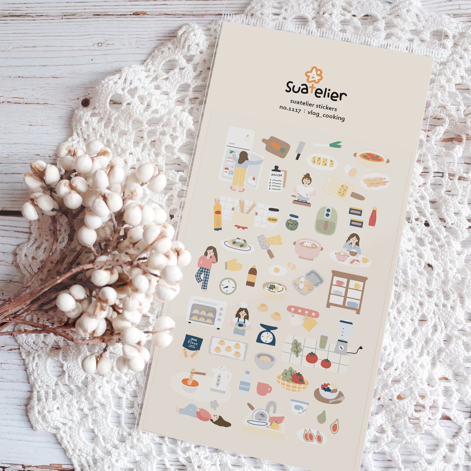 Suatelier Sticker — Vlog Cooking — sticker detail