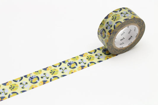 mt x Lisa Larson - Succulent washi tape (MTLISA12) — roll front