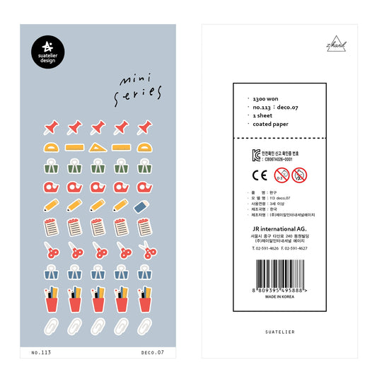 Suatelier Sticker — Deco.07 — sheet front