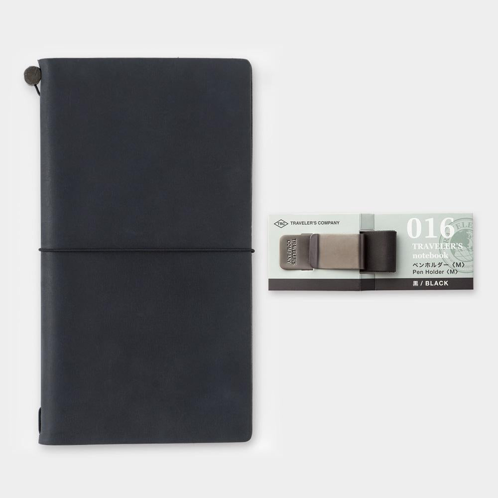 Traveler's Notebook Refill 016 Pen Holder <M> Black — detail