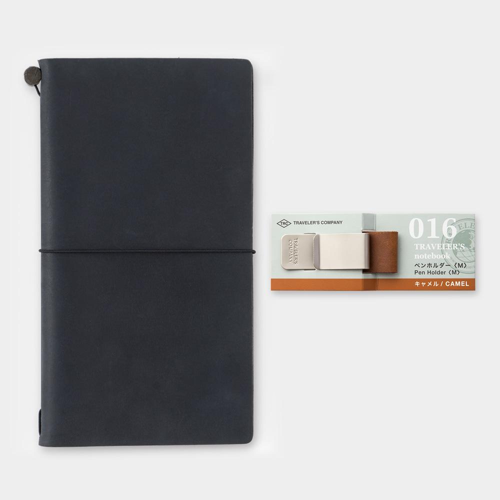 Traveler's Notebook Refill 016 Pen Holder <M> Camel — detail