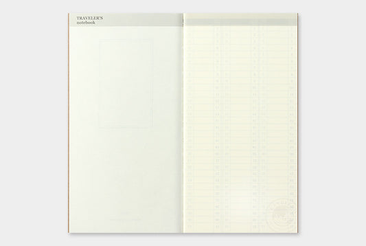 Traveler's Notebook Refill 018 (Regular Size) - Weekly Vertical Diary — in use