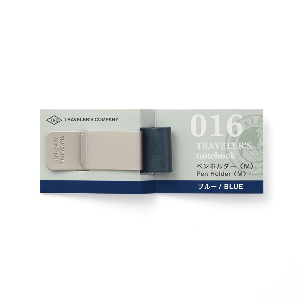 Traveler's Notebook Refill 016 Pen Holder <M> Blue — detail