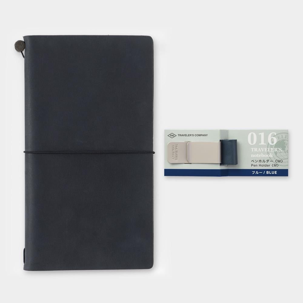 Traveler's Notebook Refill 016 Pen Holder <M> Blue — size reference