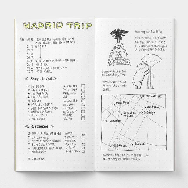 Traveler's Notebook Refill 026 (Regular Size) — Dot Grid — detail