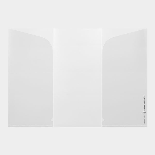 Traveler's Notebook Refill 029 (Regular Size) — Three-fold File — size reference