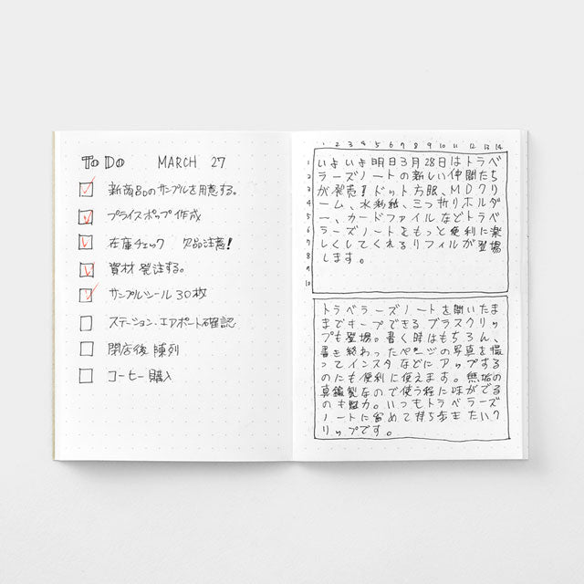 Traveler's Notebook Refill 014 (Passport Size) — Dot Grid — detail