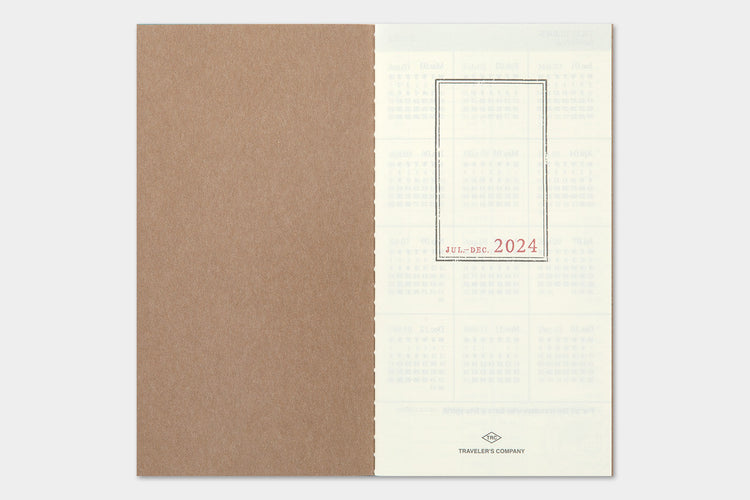 TRAVELER'S notebook Refill - 2024 Weekly + Memo