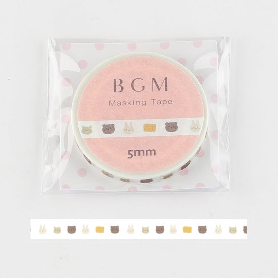 BGM Animal Cookies Washi Tape