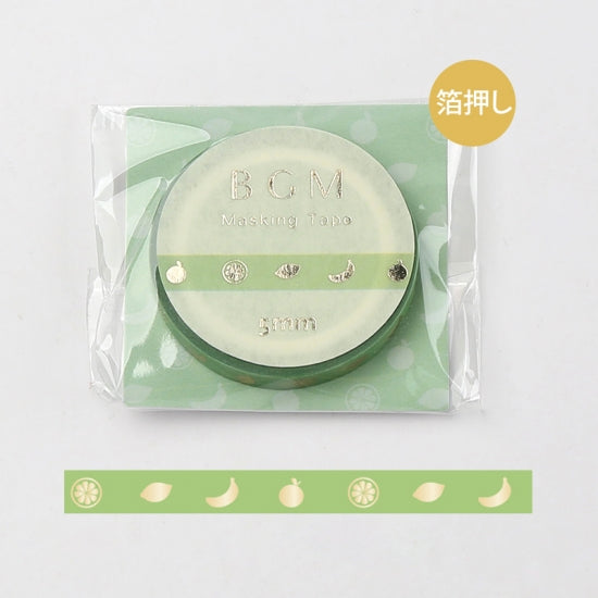 BGM Green Fruit Washi Tape