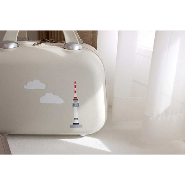 Suatelier Travel Luggage Sticker Pack — Welcome To Korea — with packaging