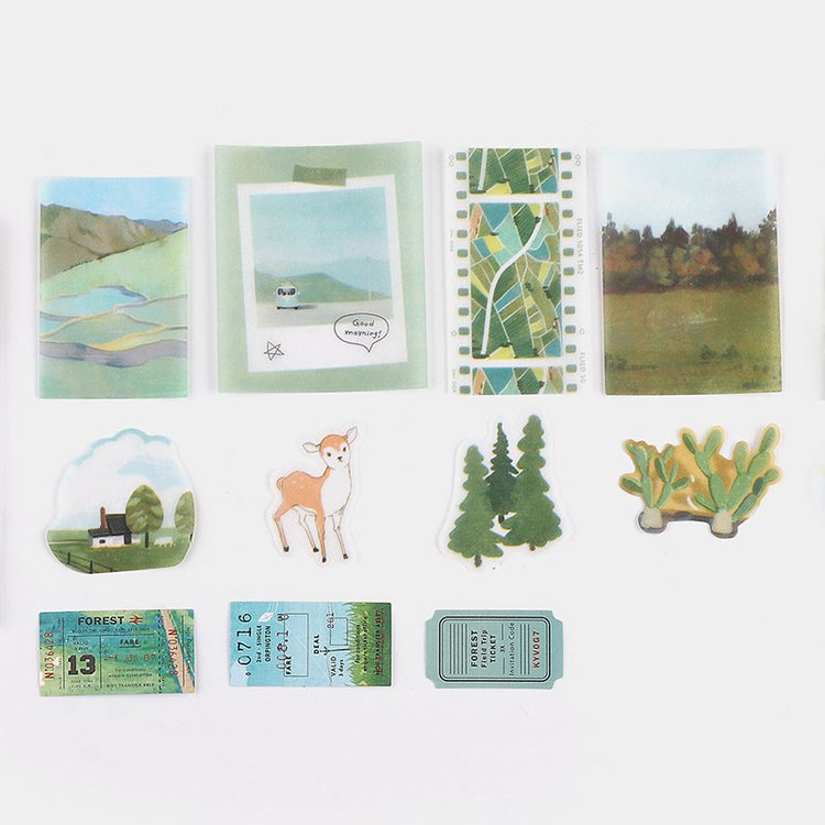 BGM Travel Diary / Forest Tracing Paper Seal
