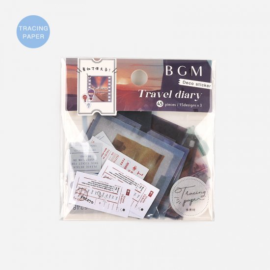 BGM Travel Diary / Worldwide Tracing Paper Seal
