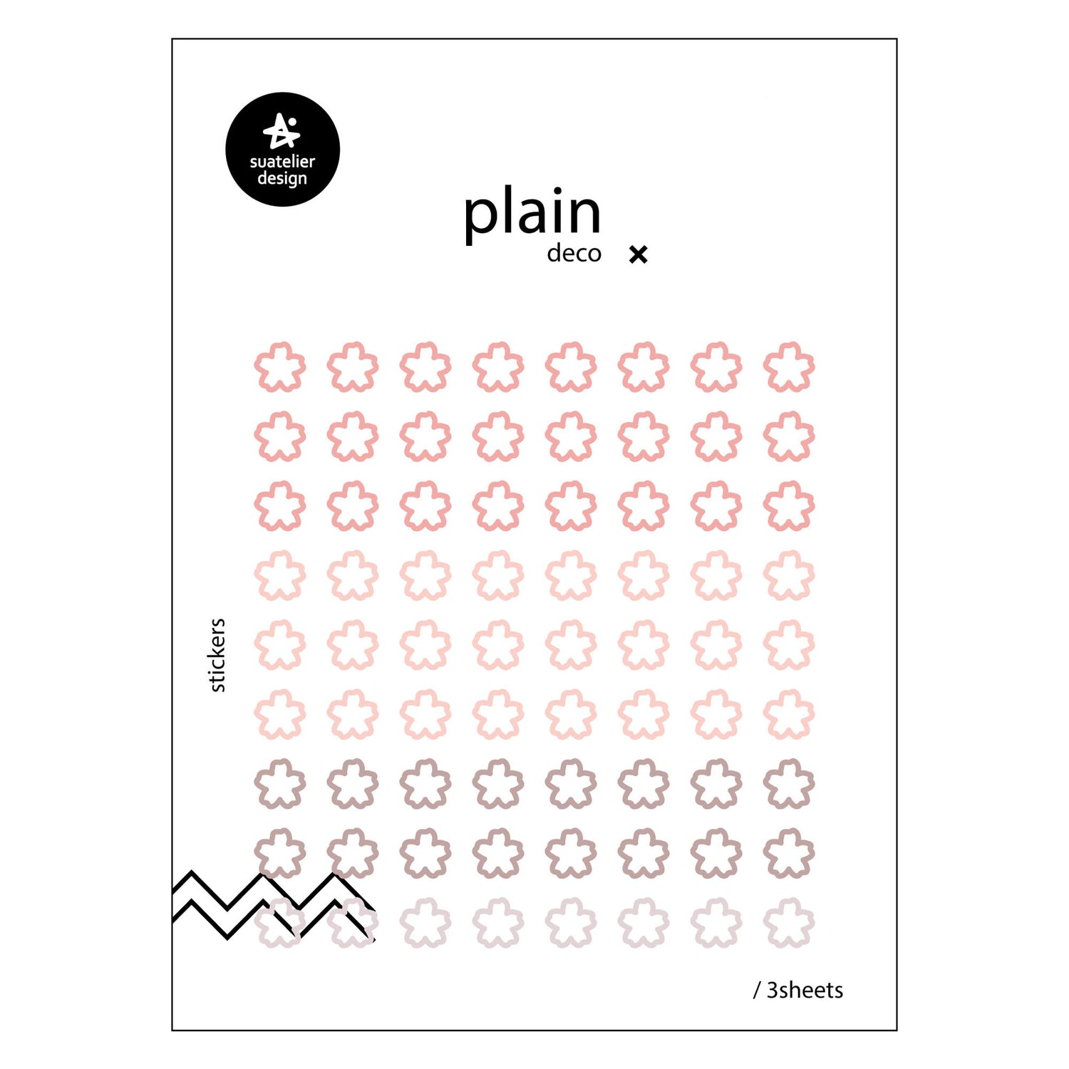 Suatelier Sticker — Plain.61 — sheet front