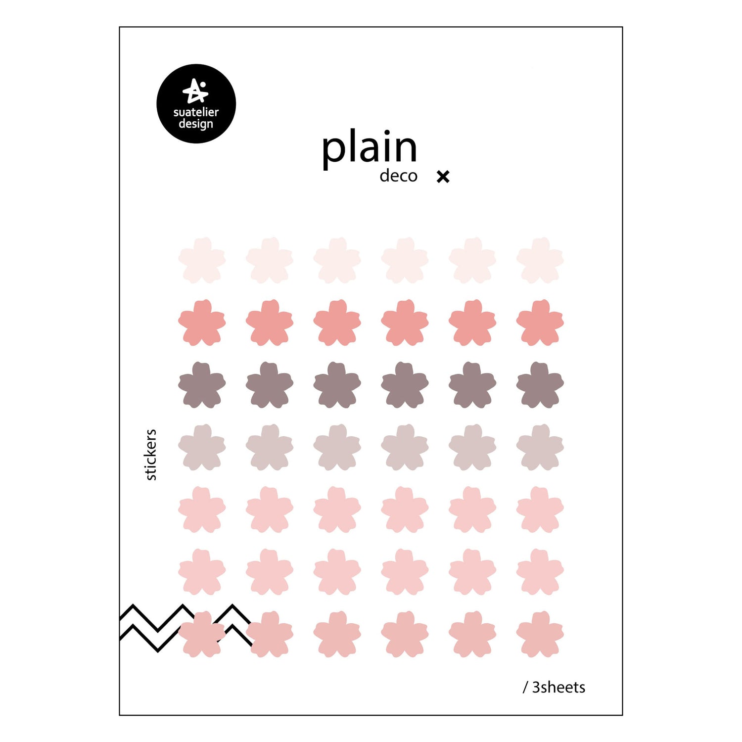 Suatelier Sticker — Plain.62 — sheet front