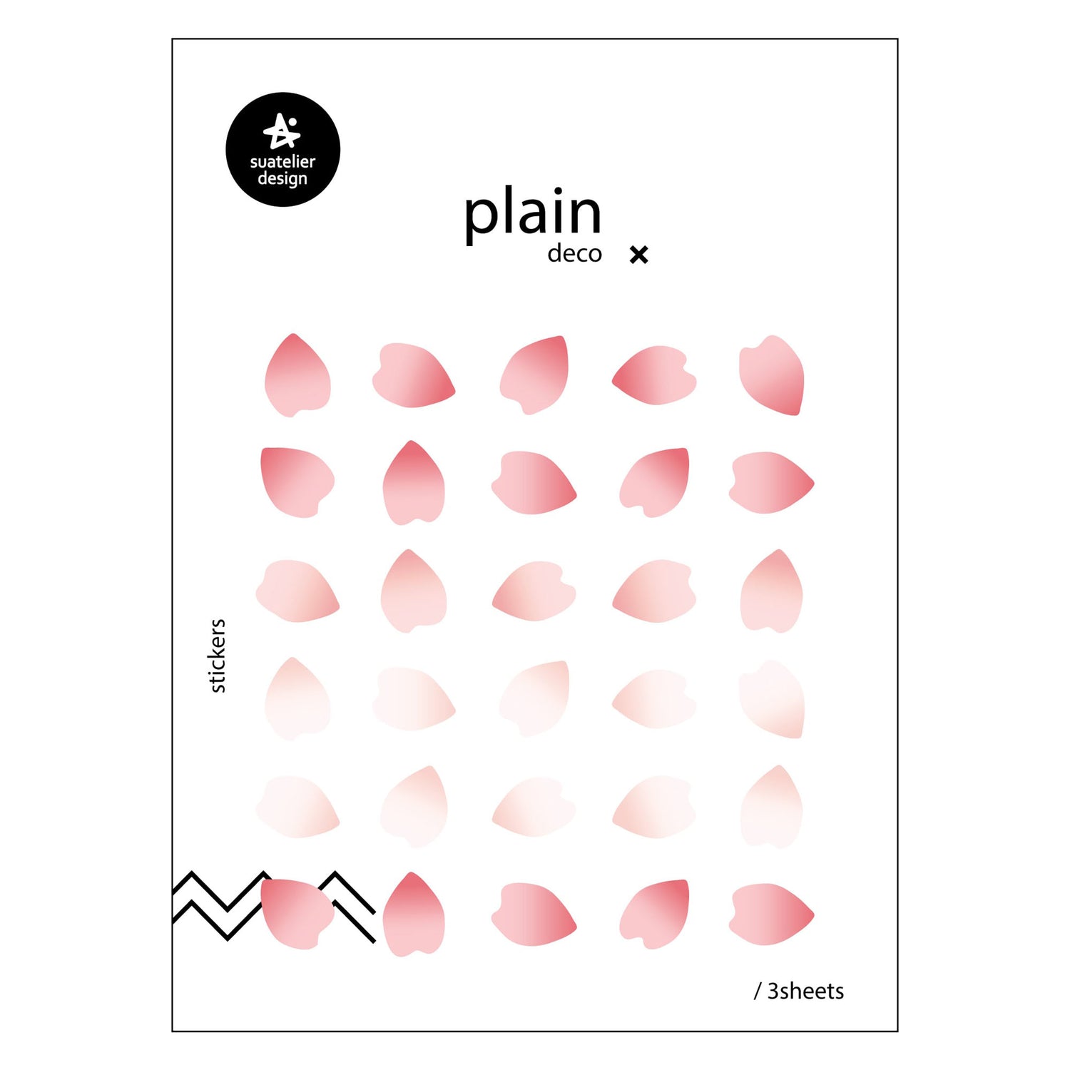 Suatelier Sticker — Plain.63 — sheet front