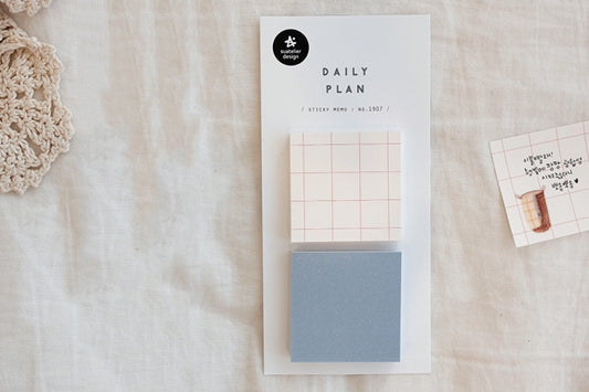 Suatelier Daily Plan Grid Sticky Memo — detail view