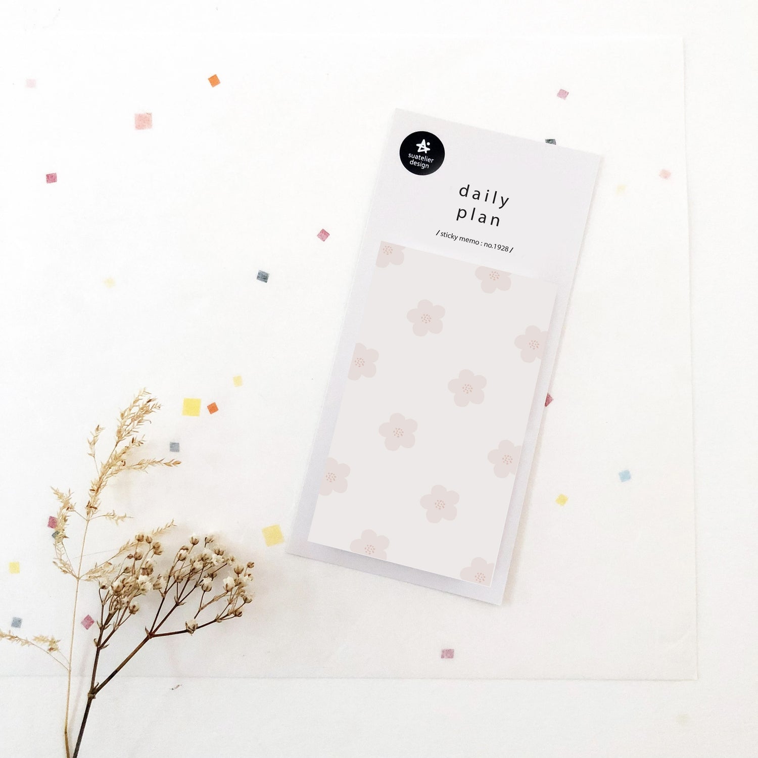 Suatelier Sticky Memo Daily Plan.22 — front view