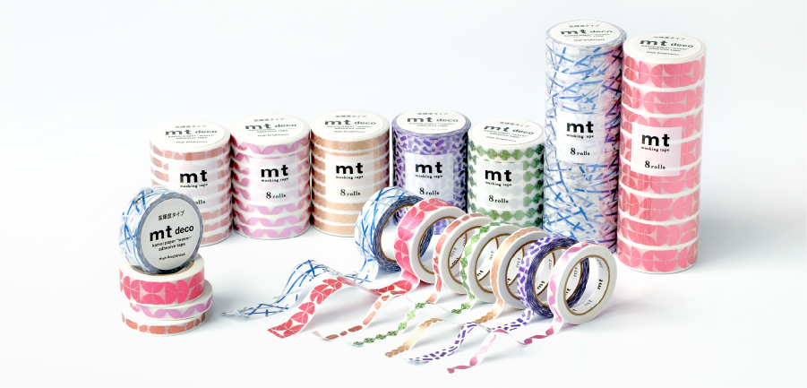 mt Deco High Brightness Washi Tape — Cube — roll side view