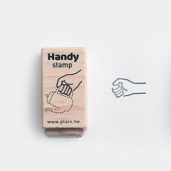 Plain Stationery Handy Stamp (A) — stamped impression
